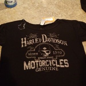 Harley Davidson studded sleeve shirt